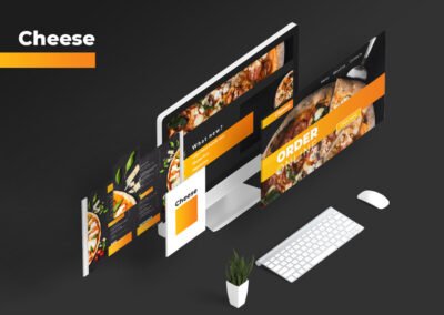 Pizza Website Design Template”Cheese”